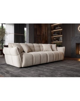 SOFA CLOUD 260 CM BOUCLE SZAROBEŻOWA
