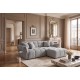 SOFA CLOUD 260 CM BOUCLE SZARA