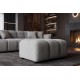 PUF CLOUD 100X65 CM BOUCLE SZARA