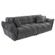 SOFA CLOUD 260 CM BOUCLE WELUR SZARA