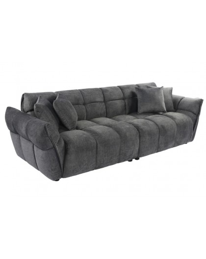 SOFA CLOUD 260 CM BOUCLE WELUR SZARA