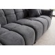 SOFA CLOUD 260 CM BOUCLE WELUR SZARA