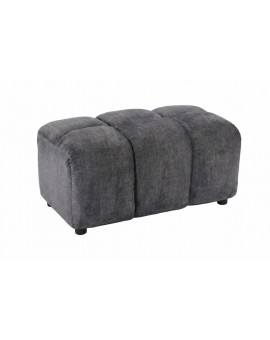 PUF CLOUD 100X65 CM WELUR SZARA