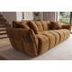 SOFA CLOUD 260 CM BOUCLE WELUR MUSZTARDOWA