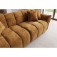 SOFA CLOUD 260 CM BOUCLE WELUR MUSZTARDOWA