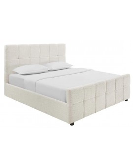 ŁÓŻKO PRESTIGE 140X200 CM BOUCLE BEŻOWE