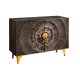 KOMODA GOLDEN SUNSET II 100X38 CM MANGO CZARNA