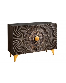 KOMODA GOLDEN SUNSET II 100X38 CM MANGO CZARNA