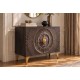 KOMODA GOLDEN SUNSET II 100X38 CM MANGO CZARNA
