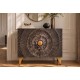 KOMODA GOLDEN SUNSET II 100X38 CM MANGO CZARNA