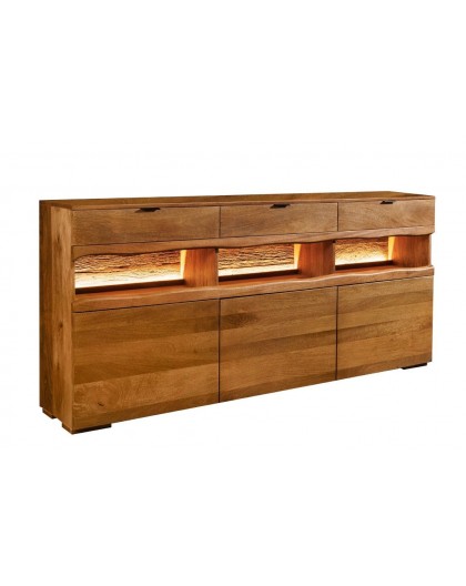 KOMODA GRAND MANGO 180X40 CM MANGO BRĄZOWE