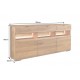 KOMODA GRAND MANGO 180X40 CM MANGO BRĄZOWE