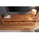 SZAFKA RTV GRAND MANGO 180X42 CM MANGO BRĄZOWE