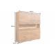 WITRYNA GRAND MANGO 100X40 CM MANGO BRĄZOWE