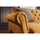 SOFA ROZKŁADANA MAISON BELLE AFFAIRE 220 CM WELUR MUSZTARDOWA