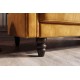 SOFA ROZKŁADANA MAISON BELLE AFFAIRE 220 CM WELUR MUSZTARDOWA