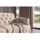 SOFA ROZKŁADANA MAISON BELLE AFFAIRE 220 CM WELUR BEŻOWA