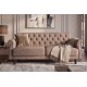 SOFA ROZKŁADANA MAISON BELLE AFFAIRE 220 CM WELUR SZARA