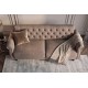 SOFA ROZKŁADANA MAISON BELLE AFFAIRE 220 CM WELUR SZARA