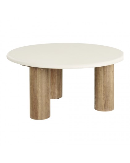 STOLIK KAWOWY FONDI 80CM BEŻOWY