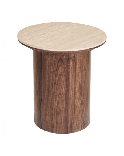 STOLIK KAWOWY DELPHI 45CM BEŻOWY CERAMIKA