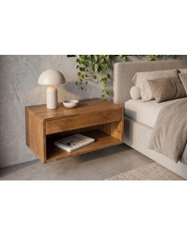 SZAFKA NOCNA ŚCIENNA PURE 50X35 CM MANGO