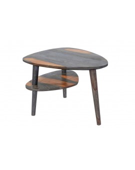 STOLIK KAWOWY ORGANIC LIVING 55X45 CM PALISANDER SZARY