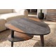 STOLIK KAWOWY ORGANIC LIVING 55X45 CM PALISANDER SZARY