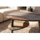 STOLIK KAWOWY ORGANIC LIVING 55X45 CM PALISANDER SZARY