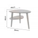STOLIK KAWOWY ORGANIC LIVING 55X45 CM PALISANDER SZARY