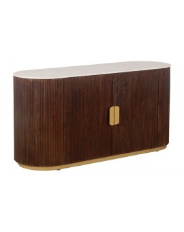 KOMODA GATSBY 120X40 CM MANGO MARMUR BIAŁY
