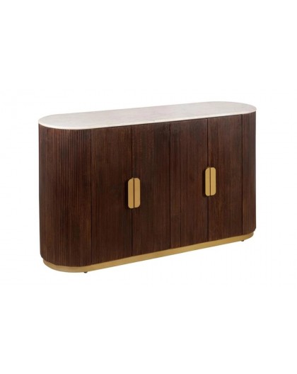 KOMODA GATSBY 140X40 CM MANGO MARMUR BIAŁY