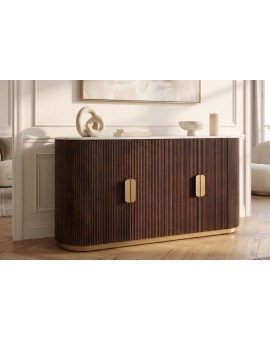 KOMODA GATSBY 140X40 CM MANGO MARMUR BIAŁY