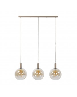 LAMPA WISZĄCA ICARDI SZKŁO BURSZTYNOWE