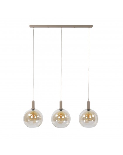 LAMPA WISZĄCA ICARDI SZKŁO BURSZTYNOWE