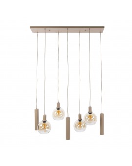 LAMPA WISZĄCA ICARDI I SZKŁO BURSZTYNOWE