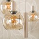 LAMPA WISZĄCA ICARDI I SZKŁO BURSZTYNOWE