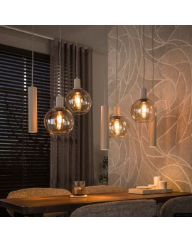 LAMPA WISZĄCA ICARDI I SZKŁO BURSZTYNOWE
