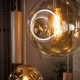 LAMPA WISZĄCA NOTTE SZKŁO BURSZTYNOWE