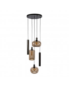 LAMPA WISZĄCA II DORUK SZKŁO BRĄZOWE