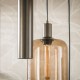 LAMPA WISZĄCA II DORUK SZKŁO BRĄZOWE