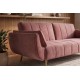 SOFA ROZKŁADANA DIVANI 220 CM WELUR RÓŻOWA