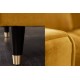 NAROŻNIK COZY VELVET 260X155 CM MUSZTARDOWY WELUR