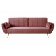 SOFA ROZKŁADANA DIVANI 220 CM WELUR RÓŻOWA
