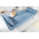 SOFA ROZKŁADANA DIVANI JASNONIEBIESKA 215 CM