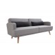 SOFA ROZKŁADANA STUDIO SZARA 210 CM