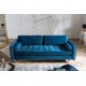 SOFA 3-OSOBOWA COSY VELVET CIEMNONIEBIESKA 225 CM