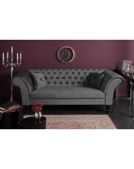 SOFA 3-OSOBOWA PARIS II CIEMNOSZARA 230 CM