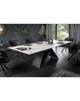 ST&Oacute;Ł ROZKŁADANY PROMETEUSZ 180-260X100 CM CERAMIKA BIAŁY