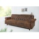 SOFA ROZKŁADANA MAISON BELLE AFFAIRE 220 CM BRĄZOWA